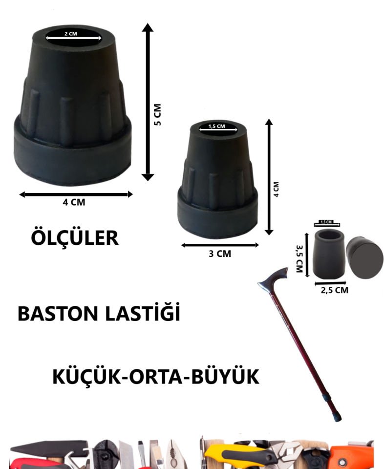 BASTON LASTİĞİ BÜYÜK EN 4CM YÜK 5 CM DELİK İÇ 2 CM