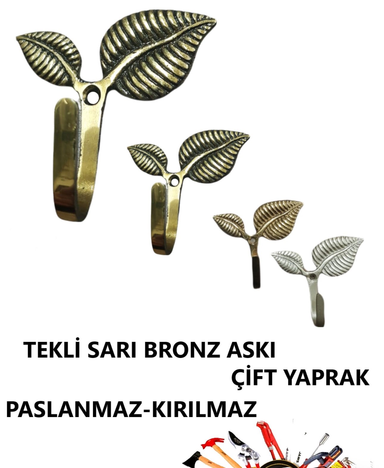 ASKI TEKLİ PİRİNÇ BRONZ ÇİFT YAPRAK