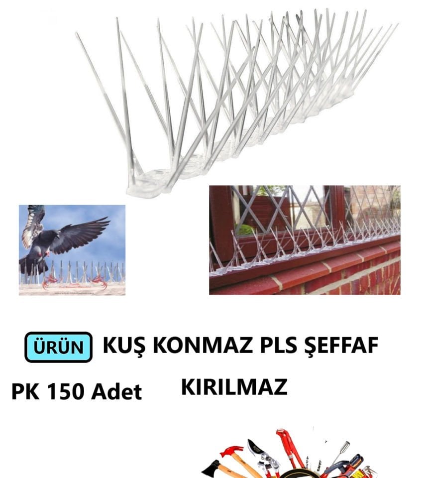KUŞKONMAZ PLASTİK ŞEFFAF KIRILMAZ 51 CM