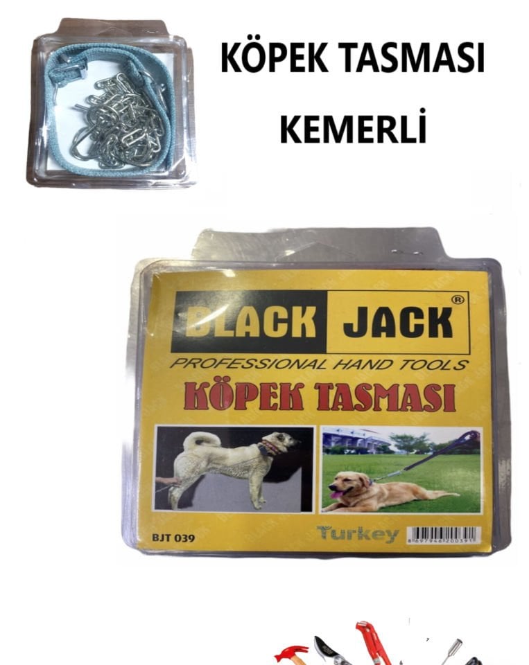 KÖPEK TASMASI KEMERLİ BLACK JACK
