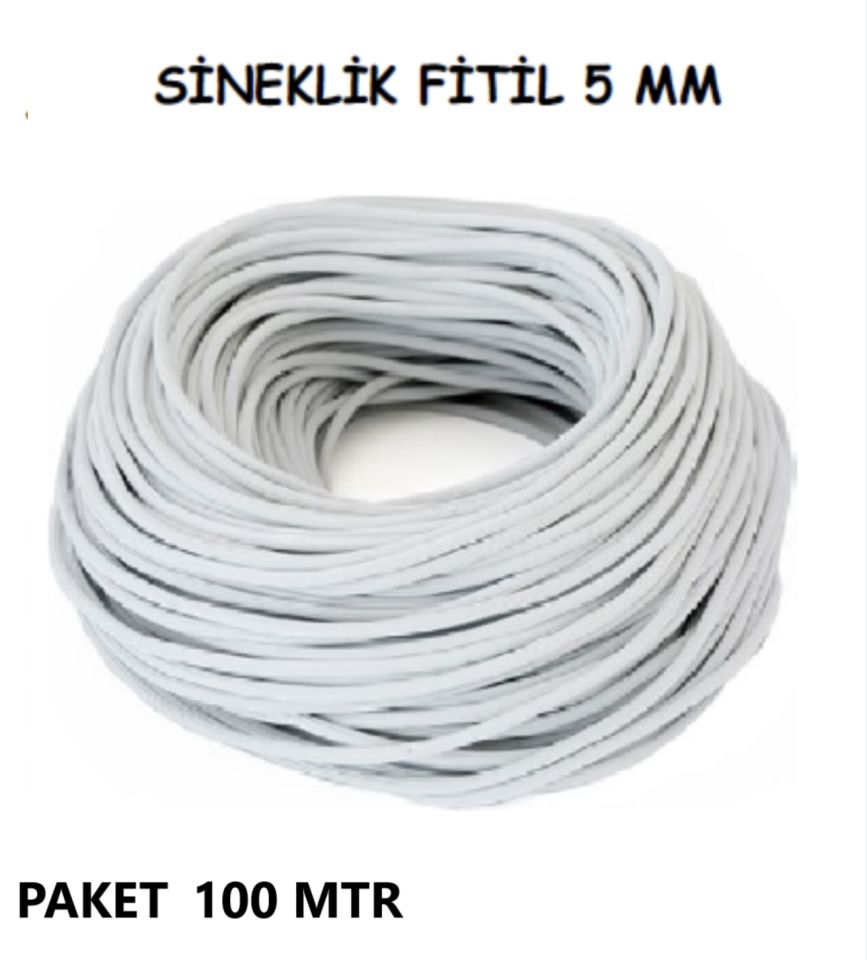 PVC SİNEKLİK FİTİLİ 5 MM BEYAZ