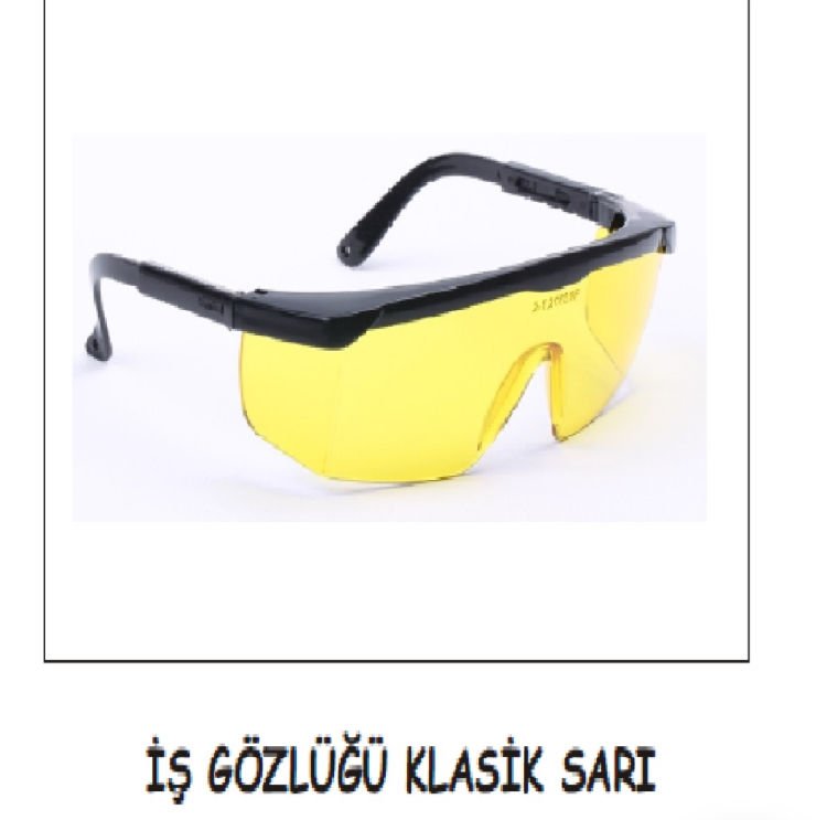 İŞ GÖZLÜĞÜ KLASİK SARI