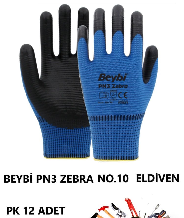 ELDİVEN BEYBİ PN3 ZEBRA MAVİ NO.10