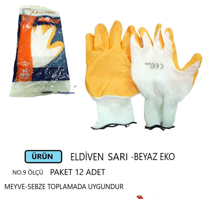 ELDİVEN SARI-BEYAZ EKO NO.9