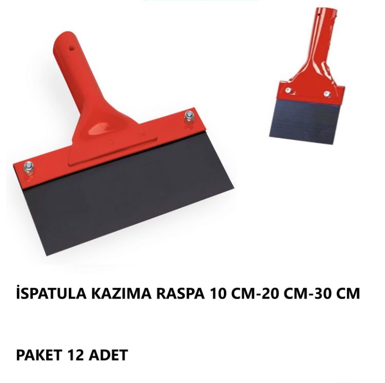 İSPATULA KAZIMA RASPA 20 CM PAKET 12 ADET
