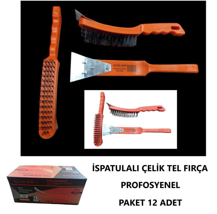 TEL FIRÇA ÇELİK İSPATULALI ÇOK AMAÇLI