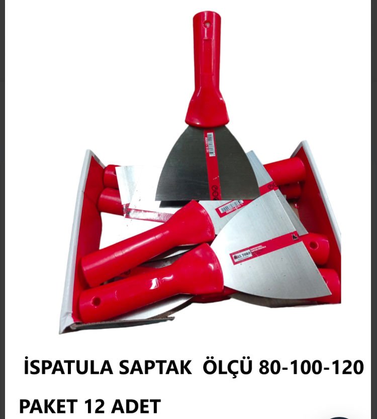 İSPATULA BOYACI SAP TAK 120 MM PAKET 12 ADET