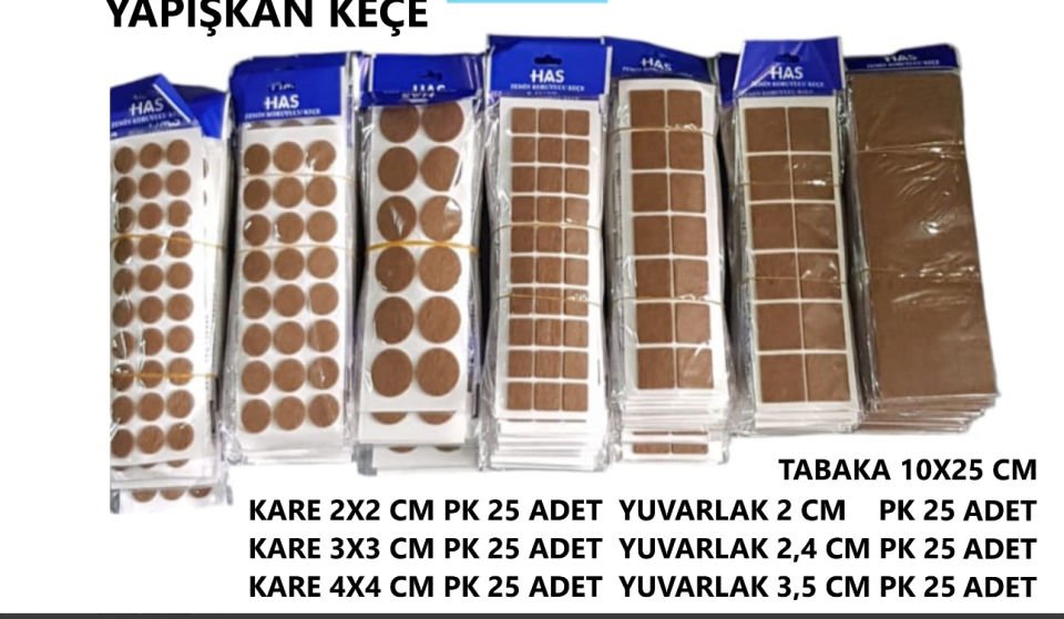 YAPIŞKAN KEÇE YUVARLAK 3,5 CM