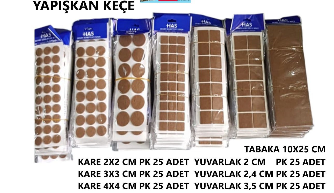 YAPIŞKAN KEÇE YUVARLAK 2,4 CM