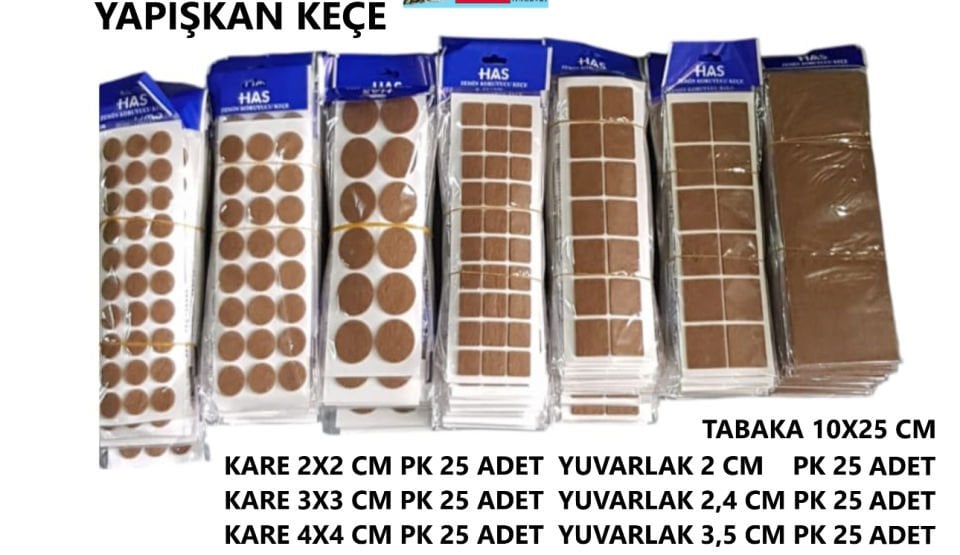 YAPIŞKAN KEÇE YUVARLAK 2,4 CM