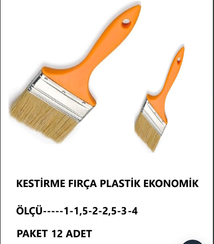 KESTİRME FIRÇA PLASTİK EKONOMİK NO.3