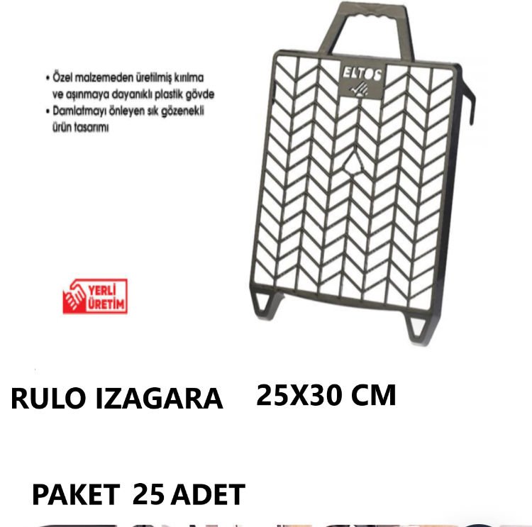RULO IZGARA 25X30 CM ELTOS