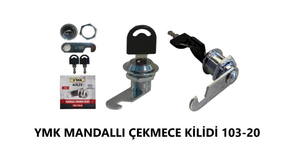 ÇEKMECE DOLAP KİLİDİ MANDALLI 103-20 SAÇ DOLAP