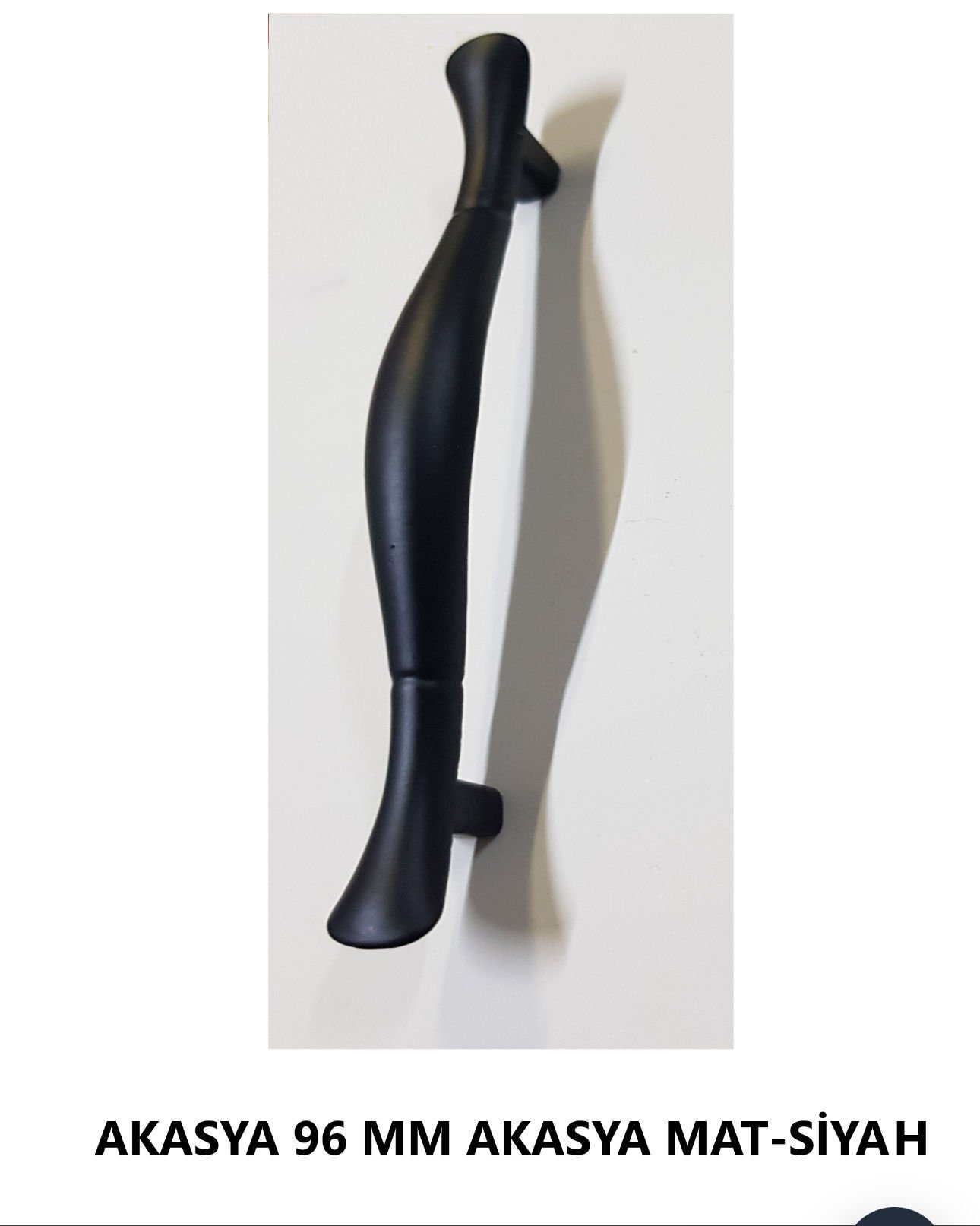 KULP AKASYA 96 MM MAT-SİYAH