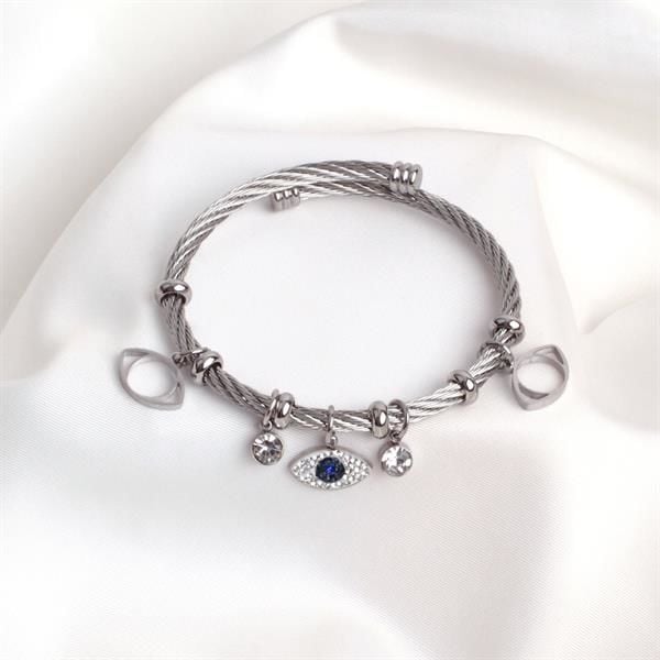 Çelik Gözlü Pandora Modeli Charm Bileklik