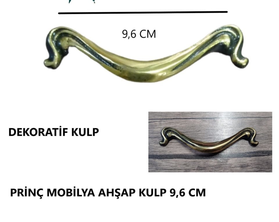 KULP AY MODEL PRİNÇ 9,6 CM DEKORATİF