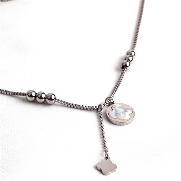 Van Cleef Gümüş Renk Charm Kolye