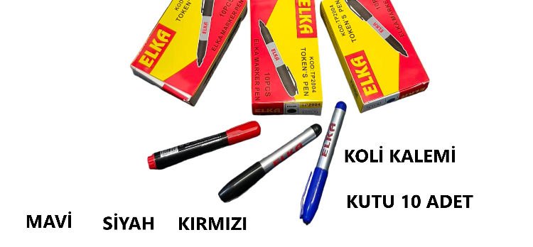 KOLİ KALEMİ SİYAH 10 LU PAKET