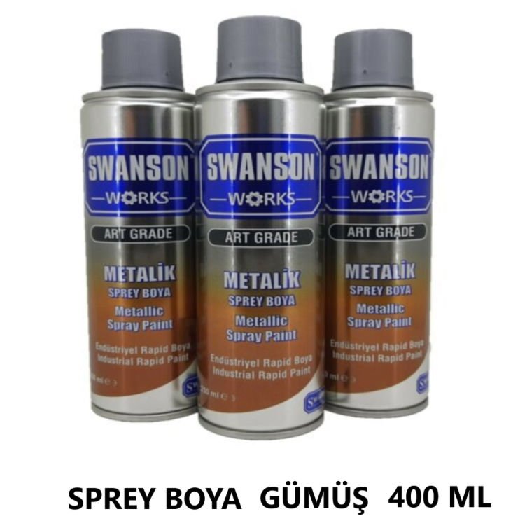 SPREY BOYA KROM GÜMÜŞ 400 ML SWANSON