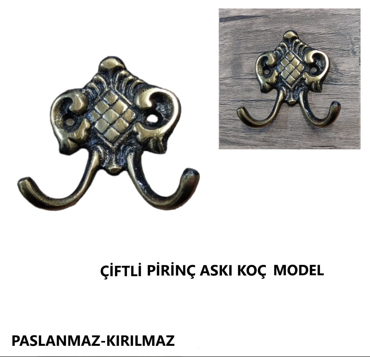 ASKI ÇİFTLİ PİRİNÇ BRONZ KOÇ MODEL SARI
