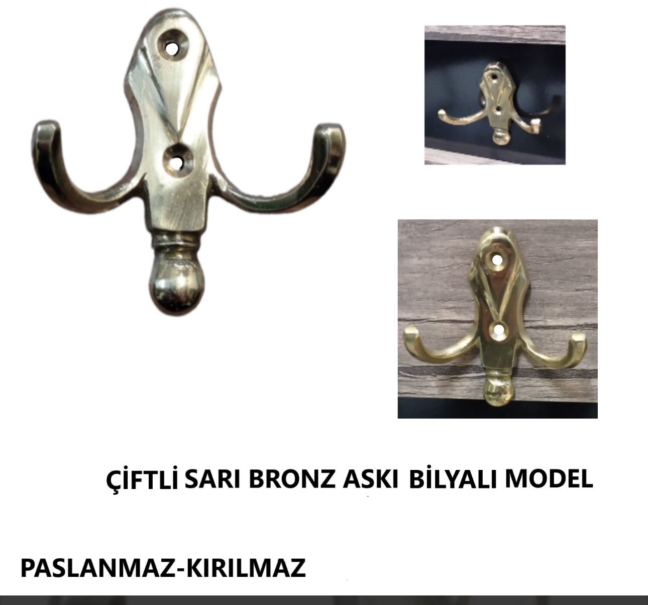 ASKI ÇİFTLİ PİRİNÇ BRONZ BİLYALI MODEL SARI