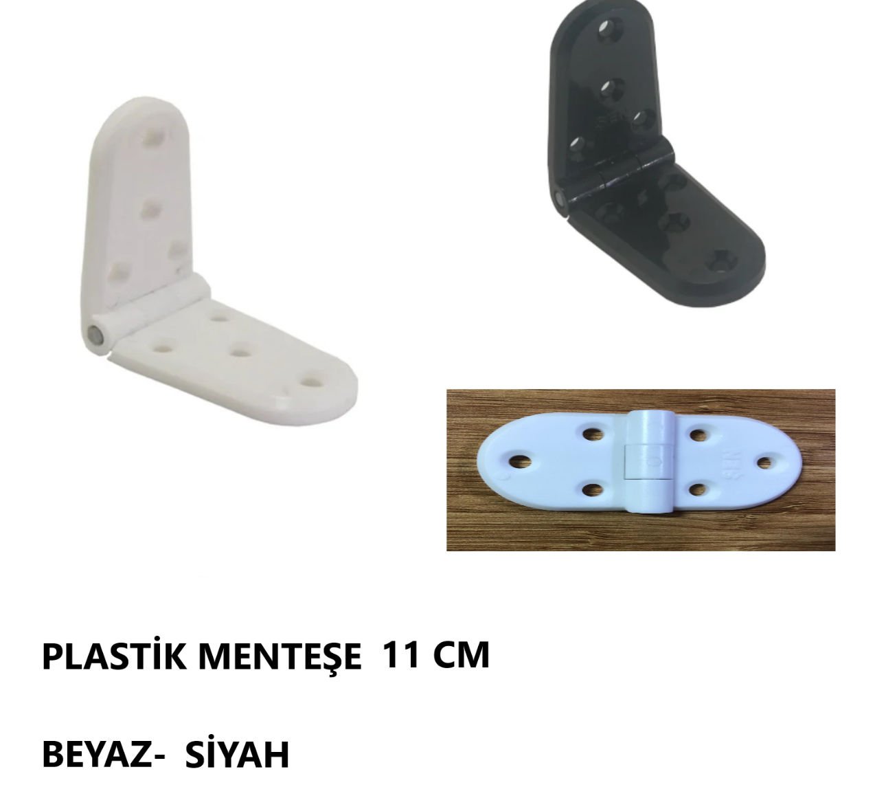 MENTEŞE PLASTİK 11 CM BEYAZ KIRILMAZ