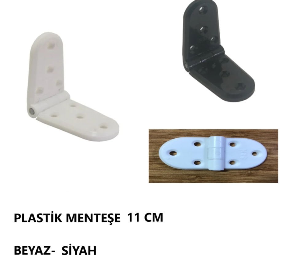 MENTEŞE PLASTİK 11 CM BEYAZ KIRILMAZ