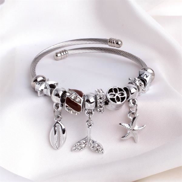 Deniz Temalı Charm Detaylı Pandora Bileklik