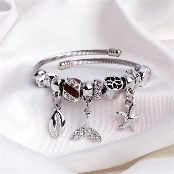 Deniz Temalı Charm Detaylı Pandora Bileklik
