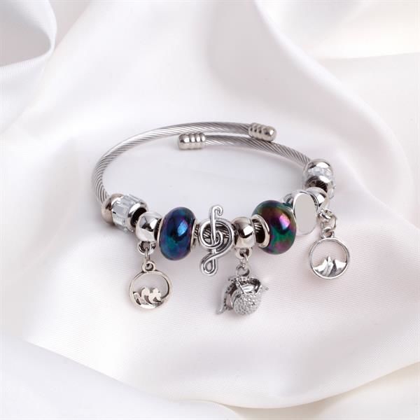 Ebruli Charm Detaylı Pandora Bileklik