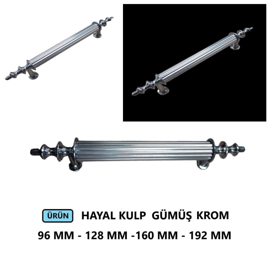 HAYAL KULP GÜMÜŞ KROM 128 MM