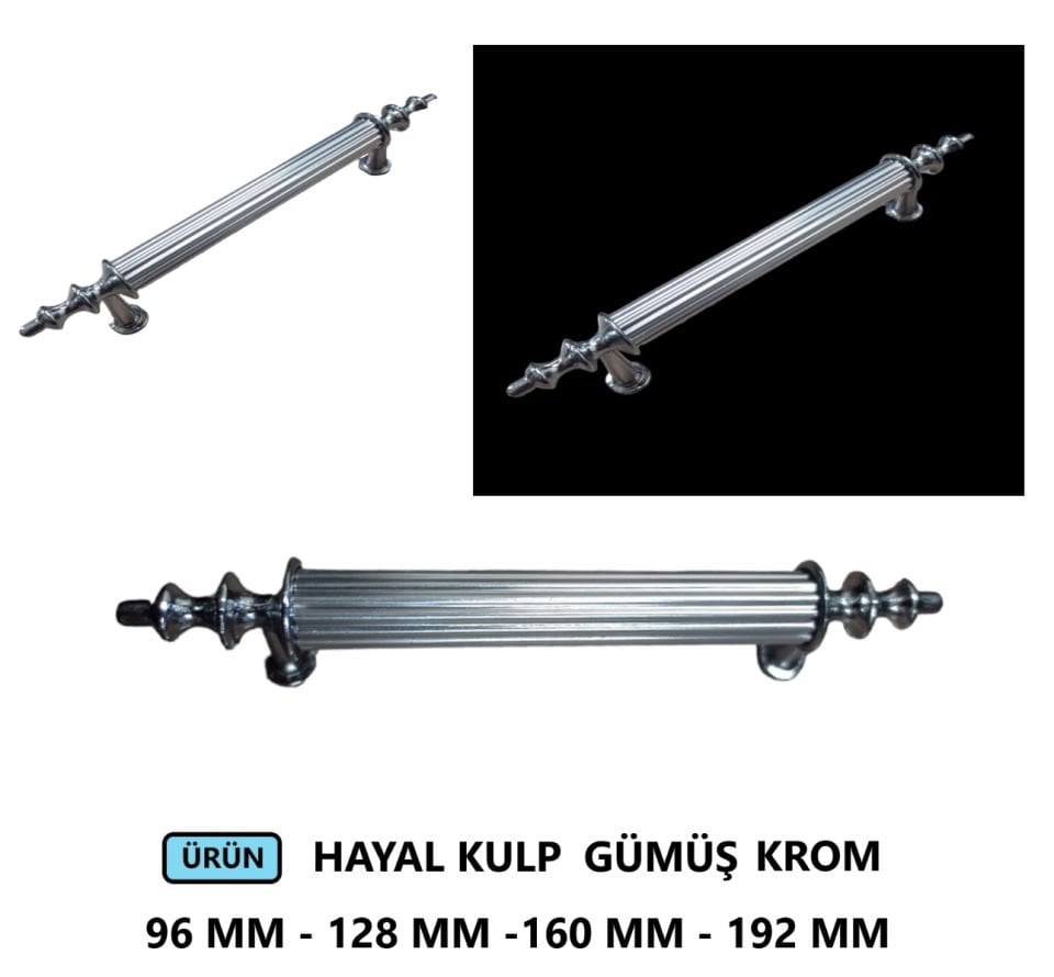 HAYAL KULP GÜMÜŞ KROM 96 MM