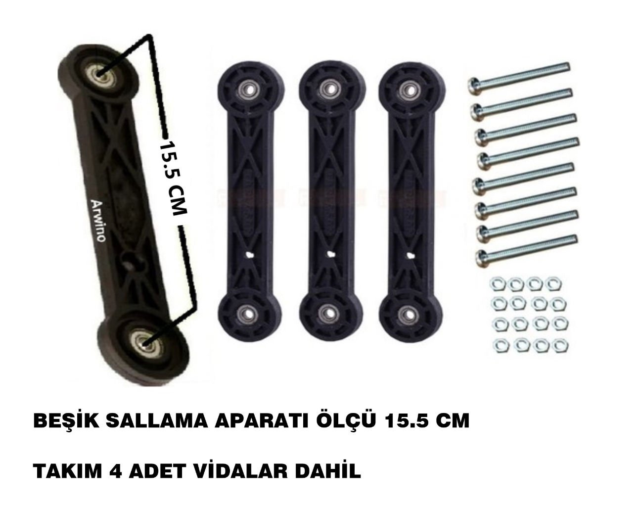 BEŞİK SALLAMA APARATI 15.5 CM 4 LÜ SET