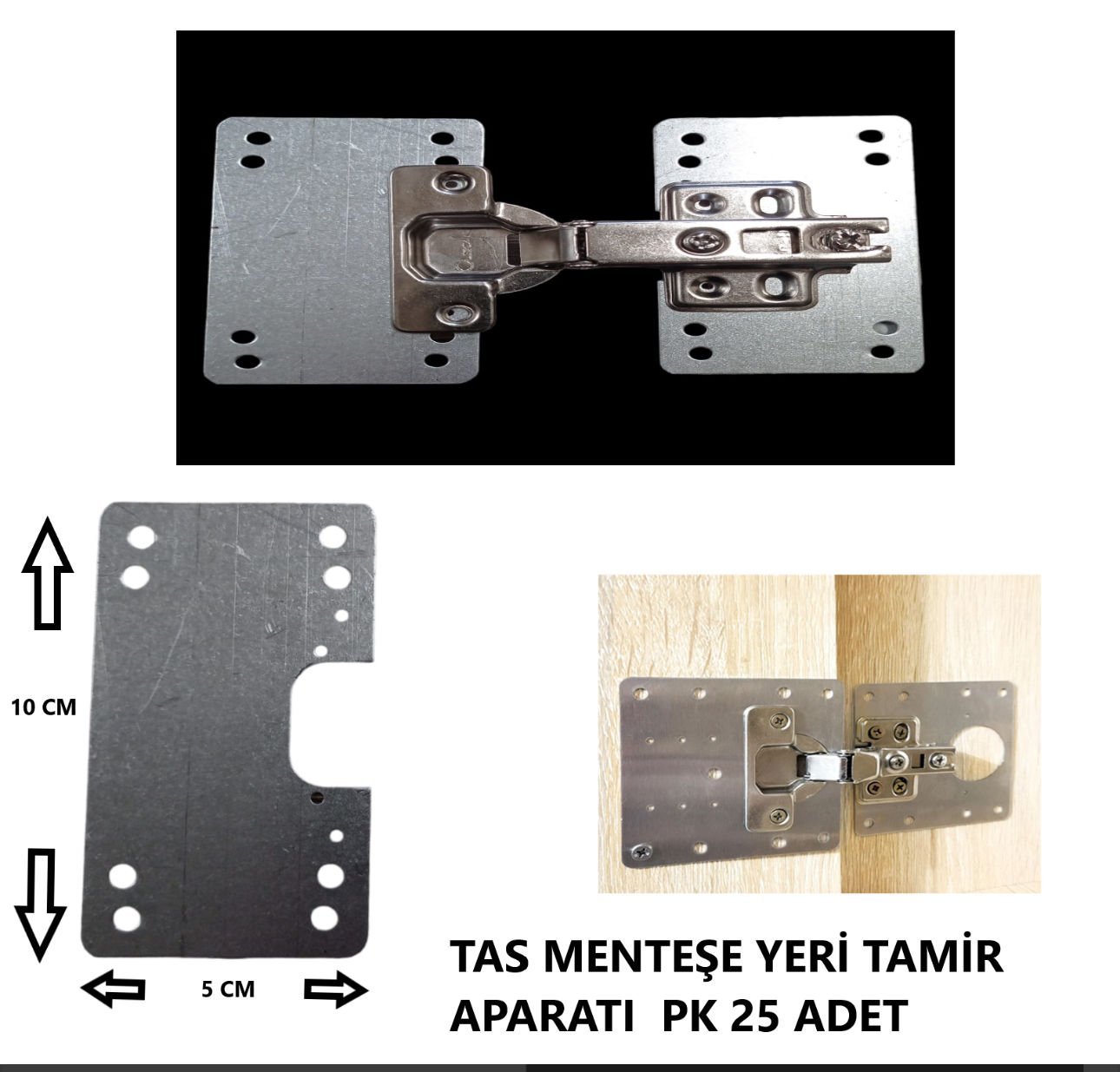 TAS MENTEŞE YERİ TAMİR APARATI PK 25 ADET