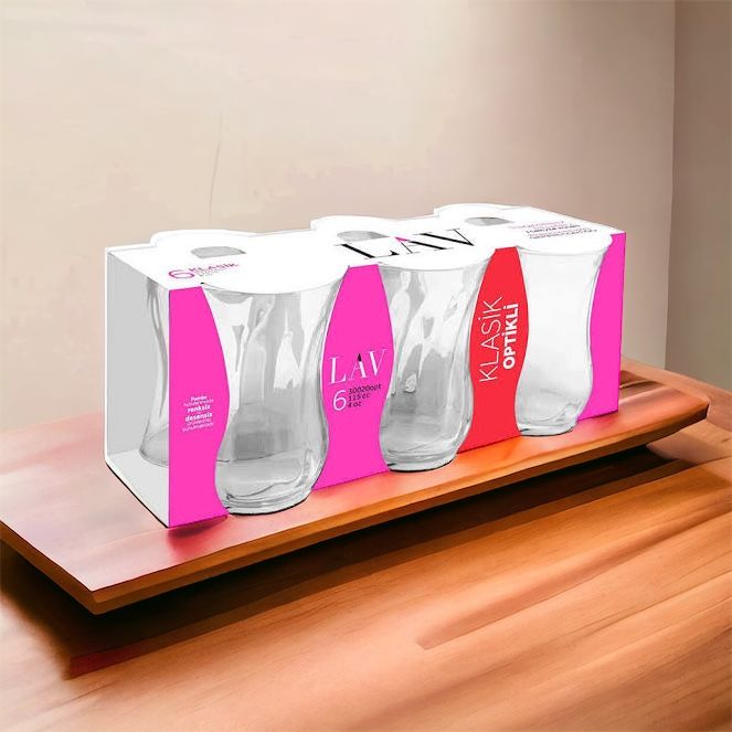 Lav Optikli Çay Bardağı 6’Lı-30020