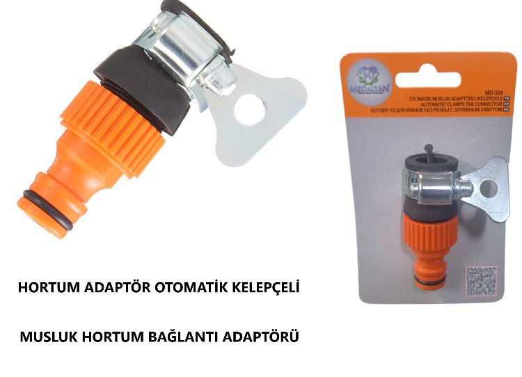 HORTUM ADAPTÖR GEÇMELİ OTOMATİK KELEPÇELİ MD-304