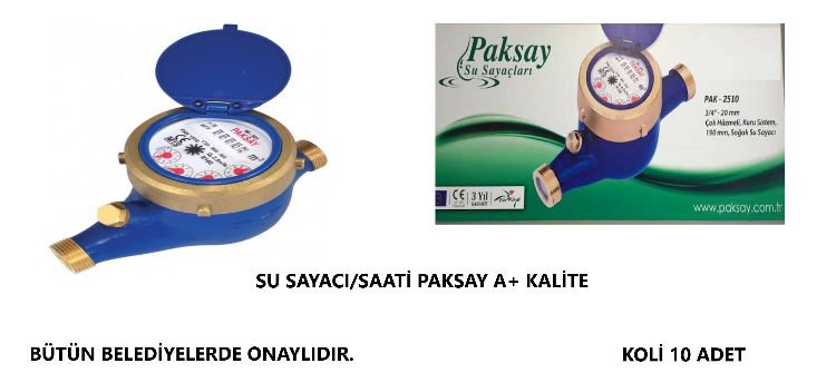 SU SAYACI/SAATİ PAKSAY A+ KALİTE
