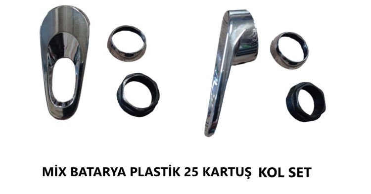 MİX BATARYA KOLU AÇIK PLASTİK MODEL 25 KARTUŞ UYUMLU SET