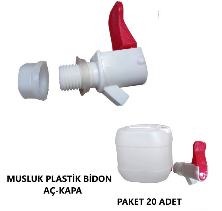 MUSLUK PLASTİK BİDON AÇ-KAPA