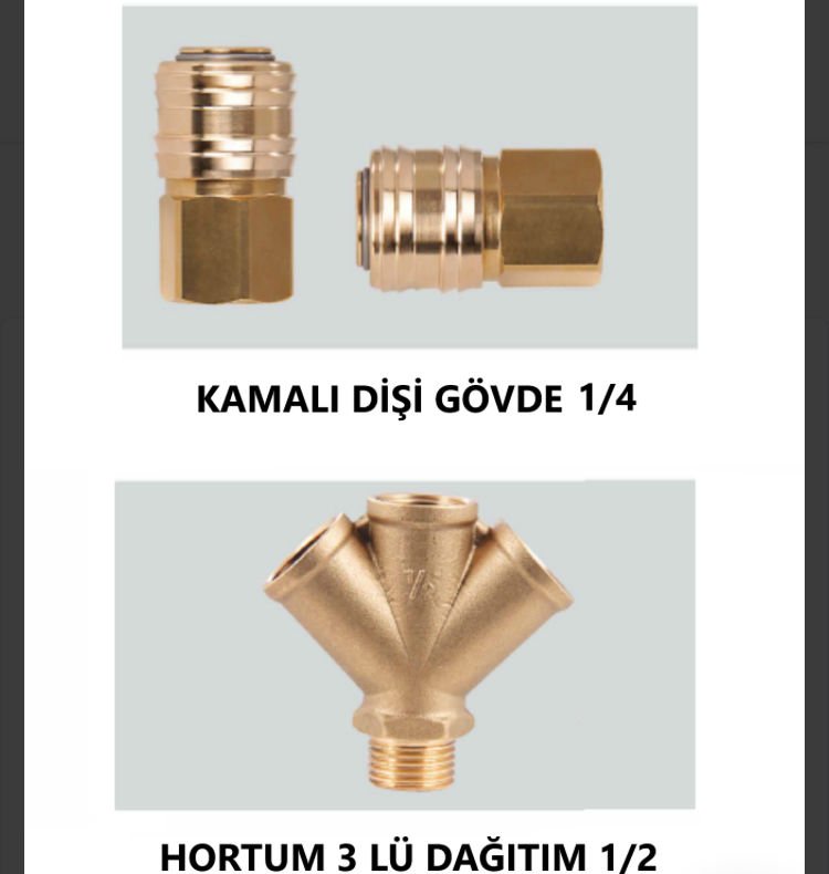 HORTUM DİŞİ GÖVDE ÖLÇÜ 1/4