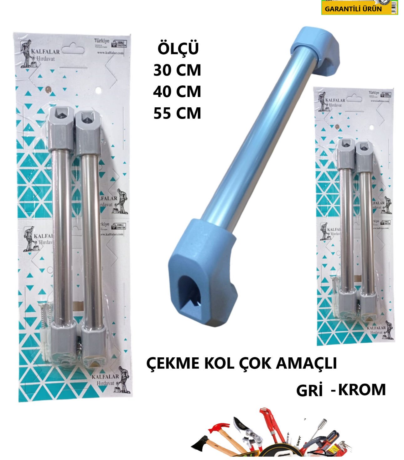 ÇEKME KOL ÇOK AMAÇLI 40 CM PAS. GRİ-ALM VAKUM A.