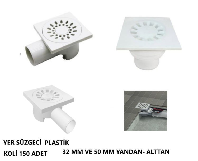 YER SÜZGECİ PLASTİK 32 MM YANDAN
