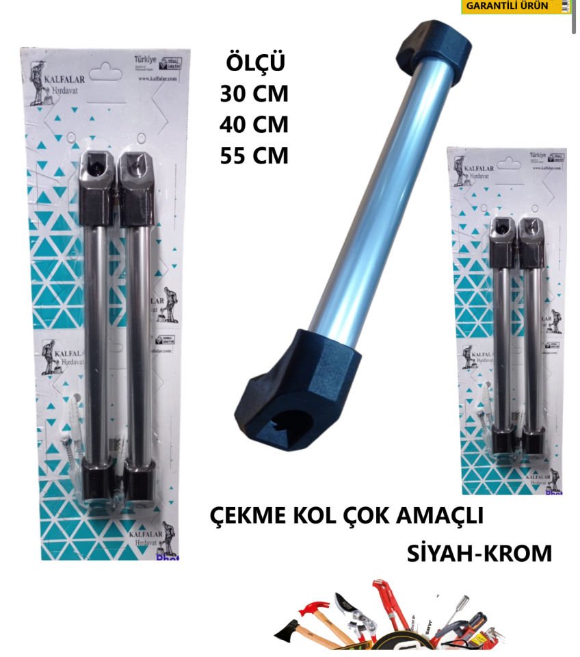 ÇEKME KOL ÇOK AMAÇLI 55 CM PAS. SİYAH-ALM VAKUM A.