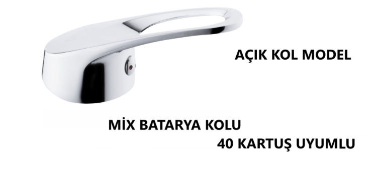 MİX BATARYA KOLU AÇIK MODEL 40 KARTUŞ UYUMLU