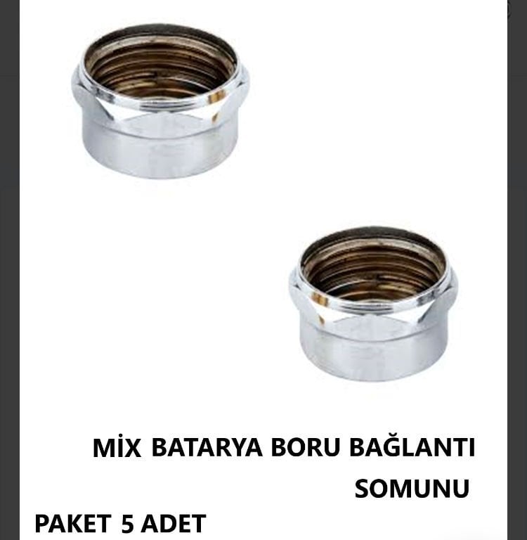 MUSLUK MİX BORU BAĞLANTI SOMUNU KROM