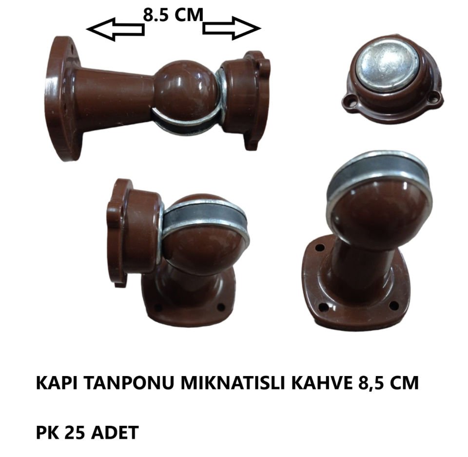 KAPI TANPONU MIKNATISLI PLS KAHVE 8,5 CM