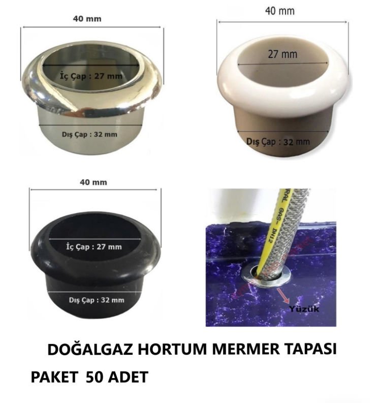 DOĞALGAZ HORTUM TAPASI KROM