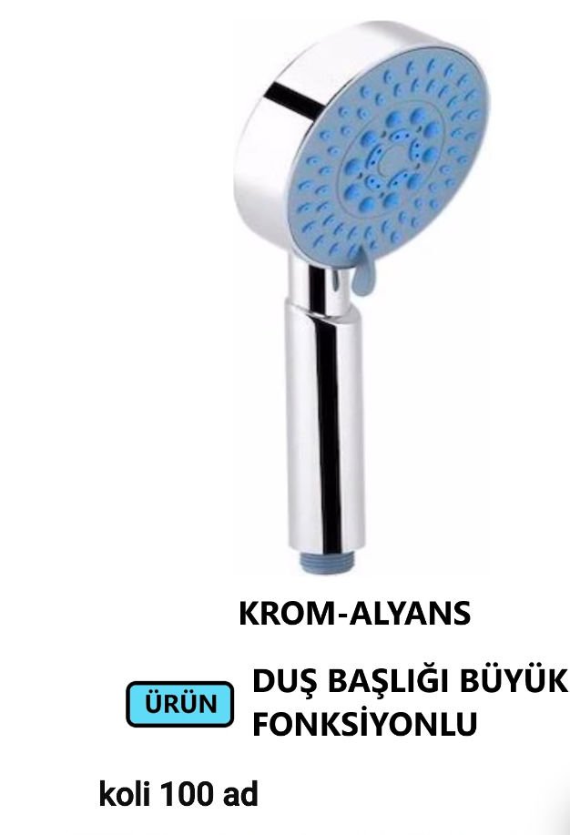 DUŞ BAŞLIĞI BÜYÜK KAFA FONKSİYONLU ALYANS KROM