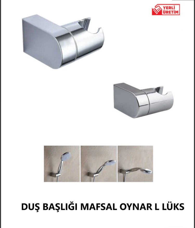 DUŞ BAŞLIĞI TUTUCU KROM L KARE LÜX