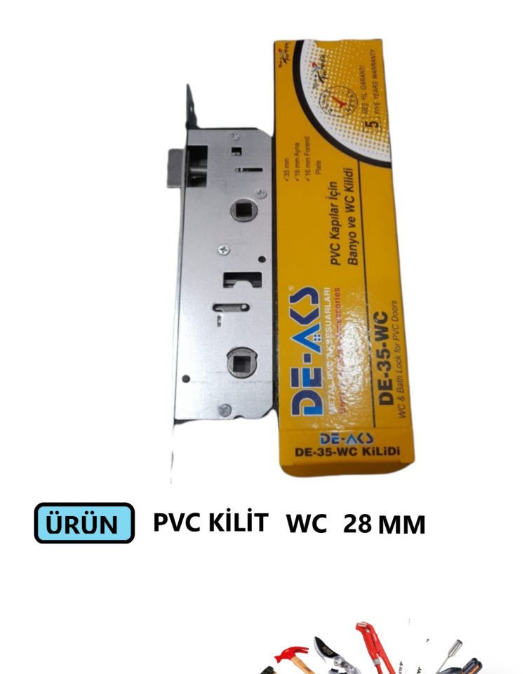 KAPI KİLİDİ PVC WC 28 MM